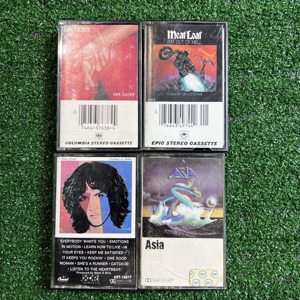 Vintage Cassette Tape Set - Multi-Color Music Collection